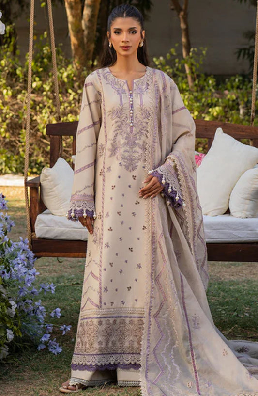Reveerie by Florent Chikankari Lawn Unstitched 3 Piece Suit - FLC-03 B - FL25RC - Grey - Summer Collection