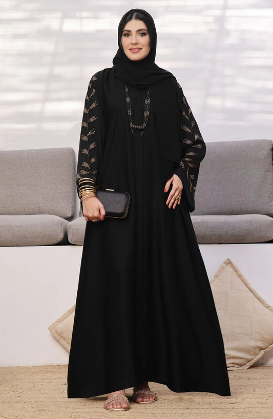 TGM25AB Women Casual Abaya Grace Black