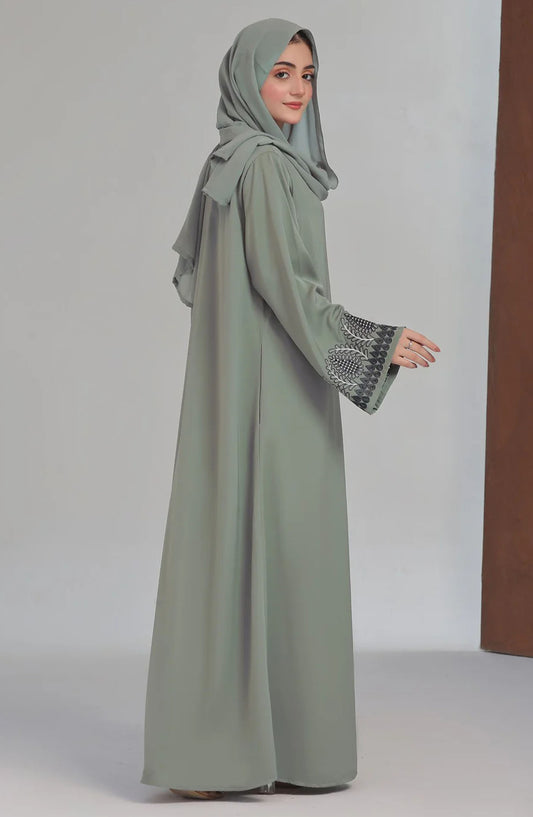 TGM25AB Women Embroidered Abaya Nylah