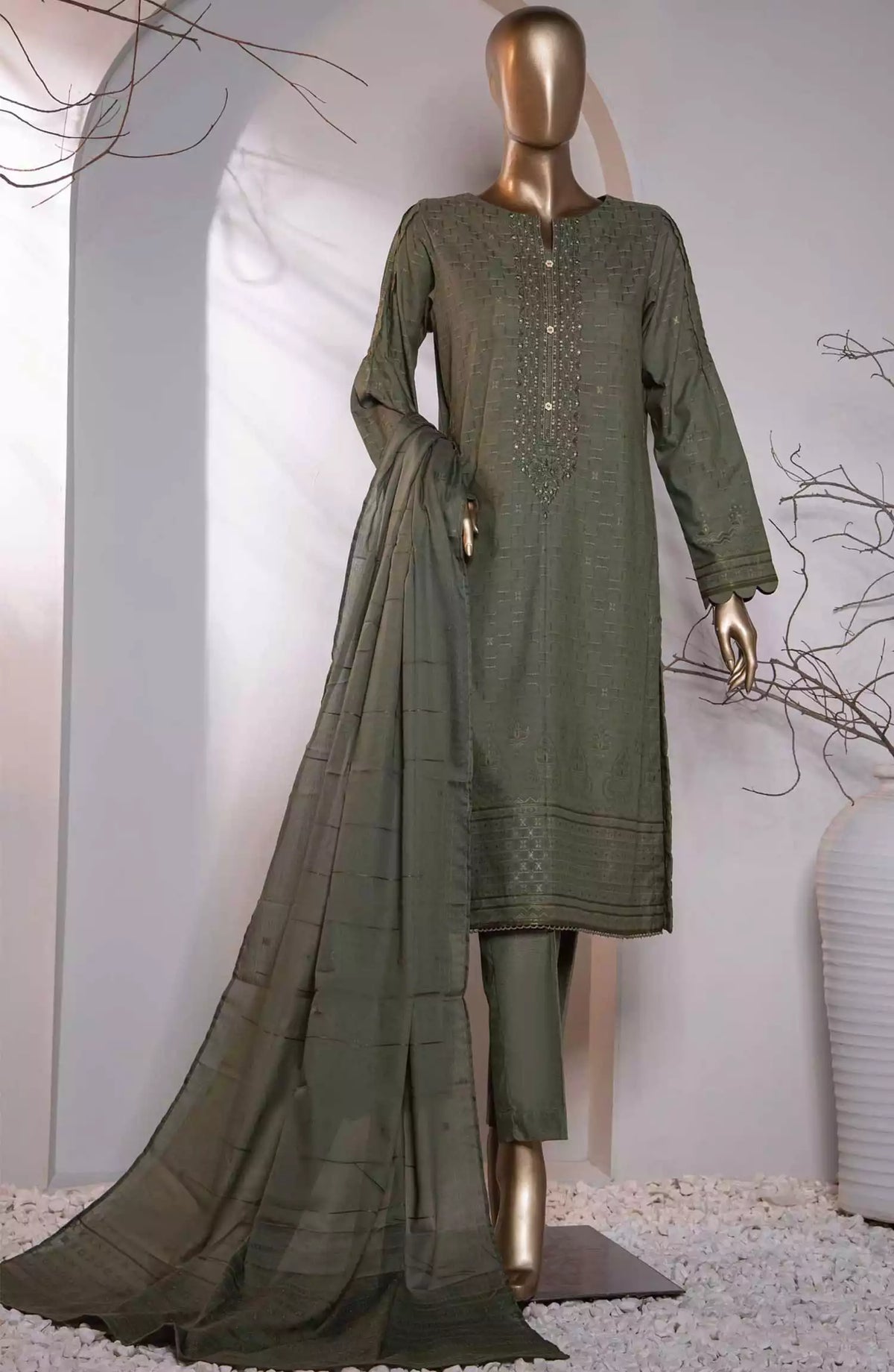 HZ Valencia Jacquard Embroidered Collection - VJ-14