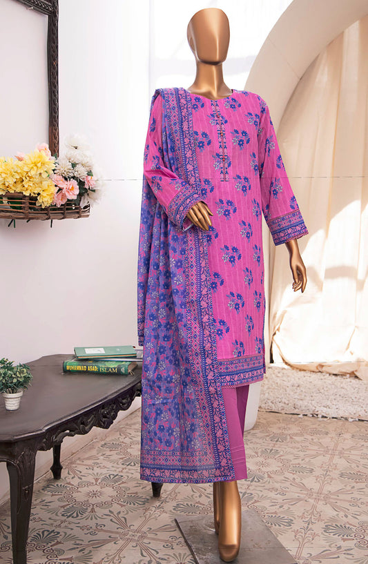 Vital by HZ Textile Printed Lawn Unstitched 3 Piece - VP-101 - HZ25VT - Pink - Summer Collection