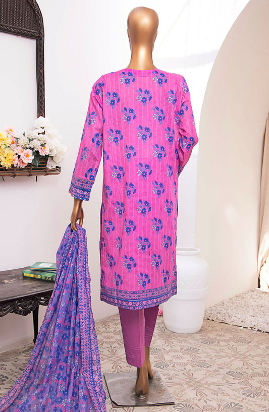 Vital by HZ Textile Printed Lawn Unstitched 3 Piece - VP-101 - HZ25VT - Pink - Summer Collection