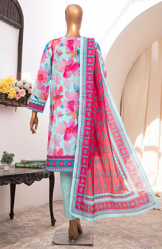 Vital by HZ Textile Printed Lawn Unstitched 3 Piece - VP-102 - HZ25VT - Blue - Summer Collection
