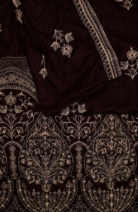 Royal Vibes Embroidered Velvet Shawl Collection by Alkarim - VS 5120 F