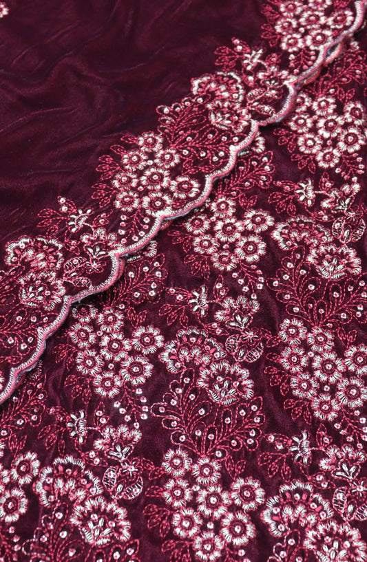 Velveto Chapter-3 Unstitched Luxury Embroidered Velvet Series - VULE V3 04