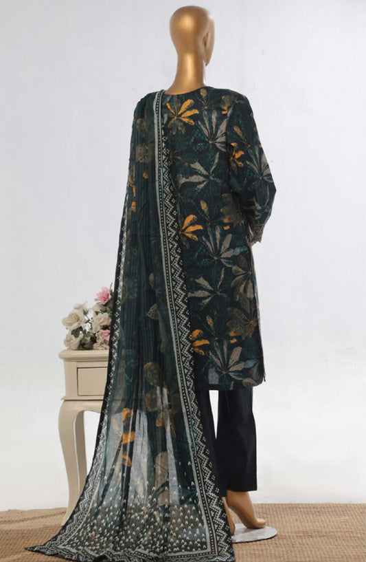 Bin Saeed Embroidered Lawn Stitched 3 Piece - WC 11 - BS25SM - Purple - Summer Collection