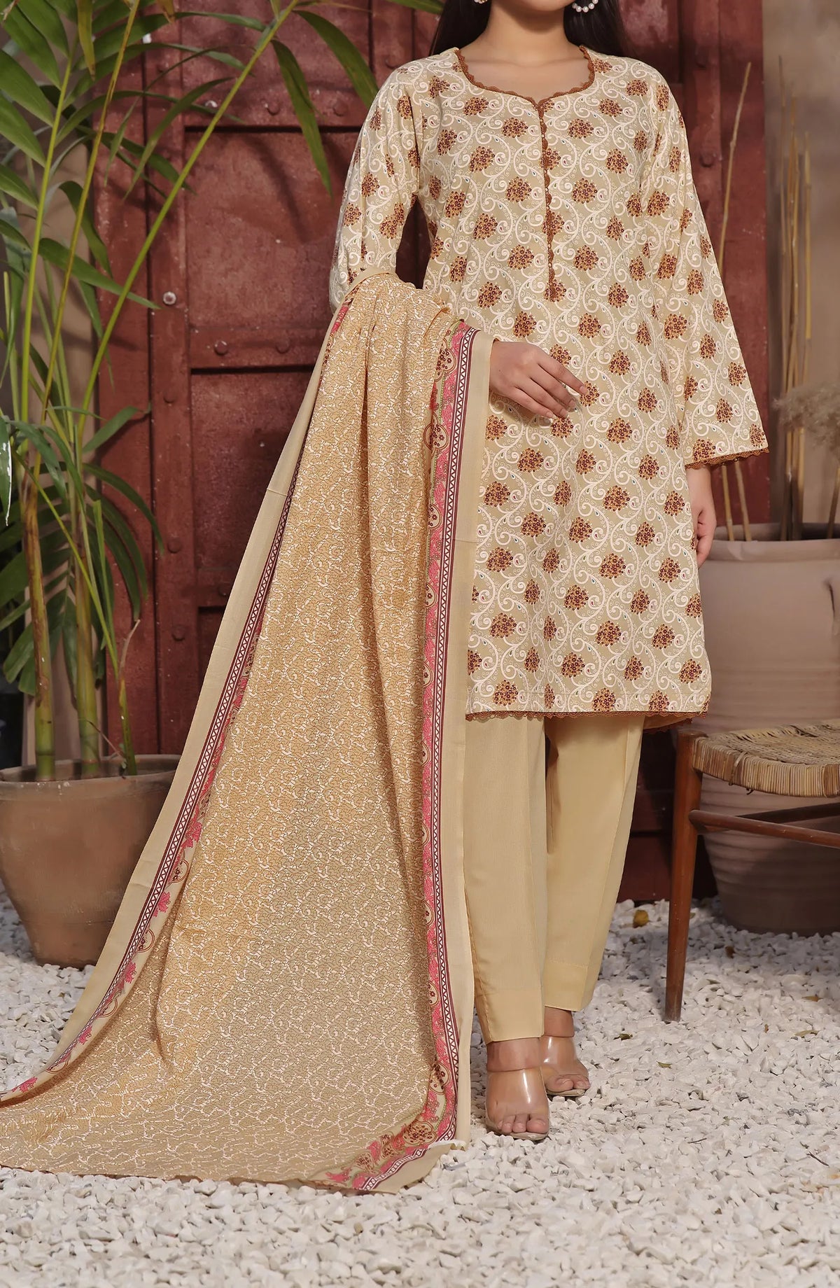 Amna Khadija Wrinkle Free Print Collection Vol 20 - WFP 1124 D