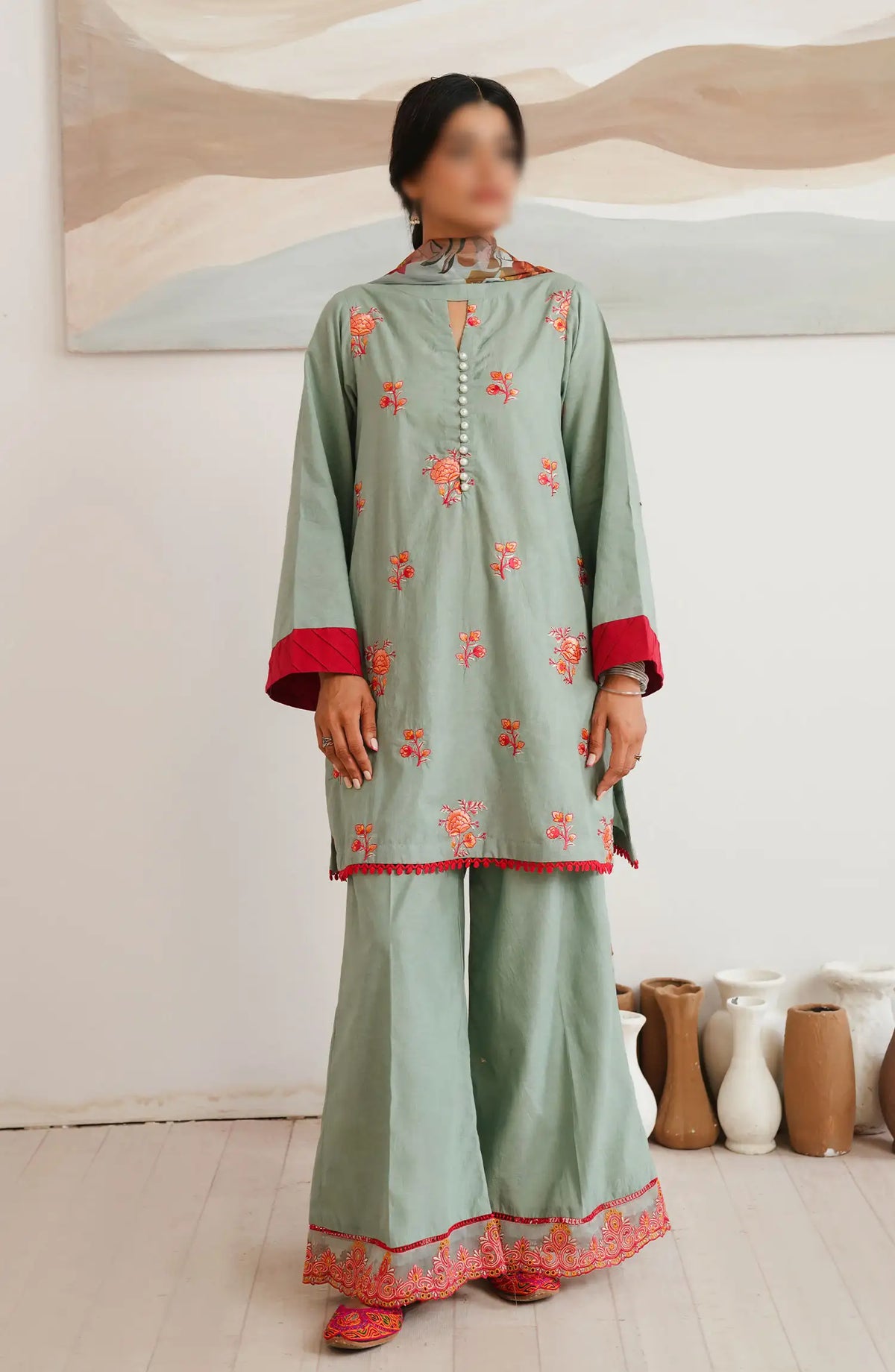 Zellbury Unstitched Cambric Collection 2024 - WUC24E30149