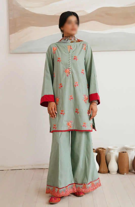 Zellbury Unstitched Cambric Collection 2024 - WUC24E30149