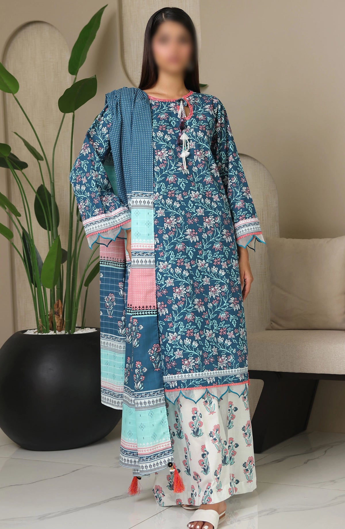 Zellbury Unstitched Cambric Collection 2024 - WUC24X30137