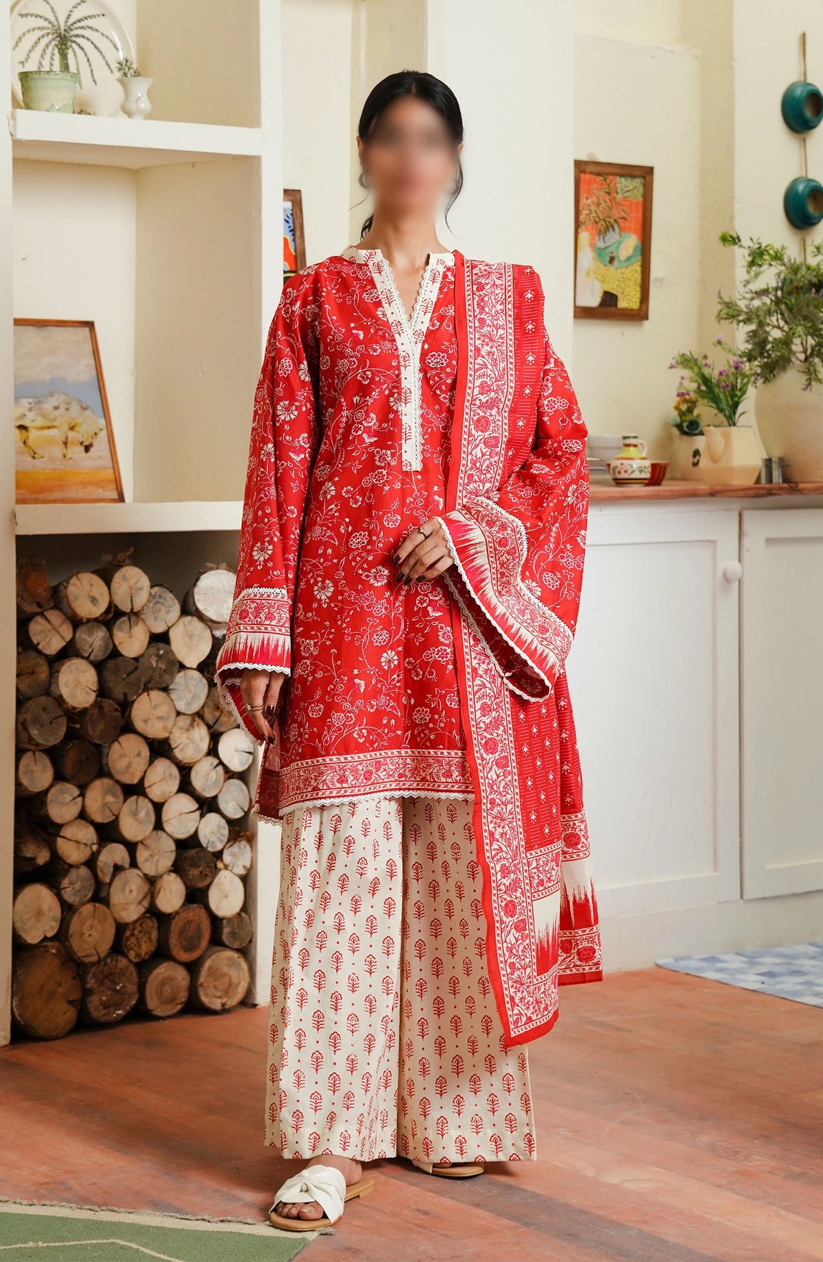 Zellbury Unstitched Cambric Collection 2024 - WUC24X30139