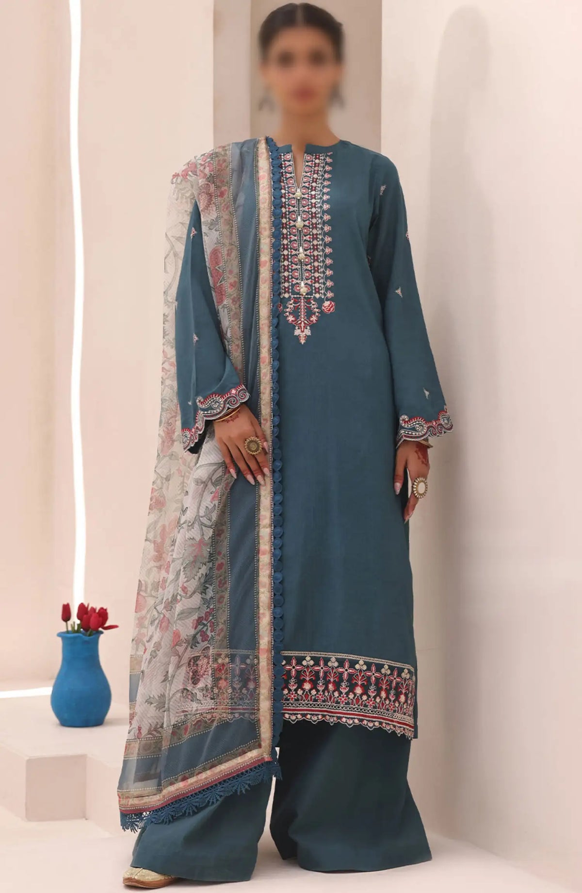 Zellbury Unstitched Cambric Collection 2024 - WUS24E31549