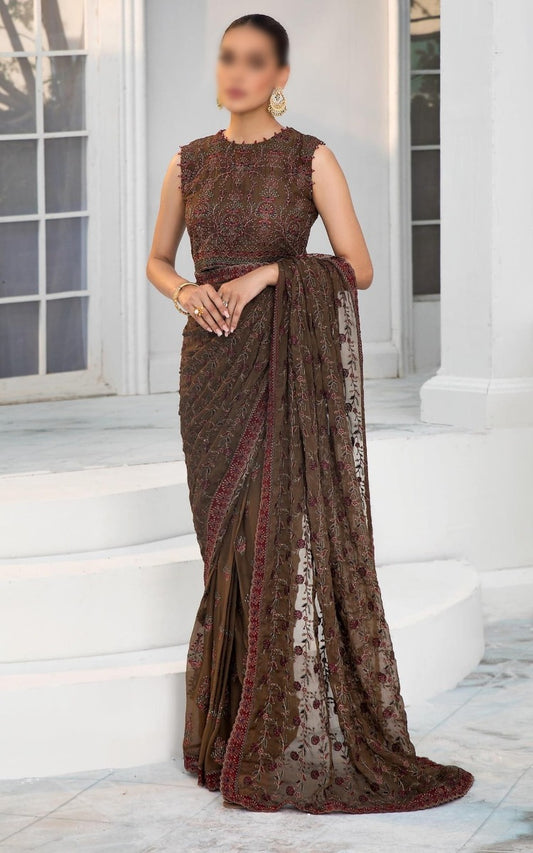 DeLuxury Unstitched Formal Edit by Zarif ZDL 05 HAZEL WOOD