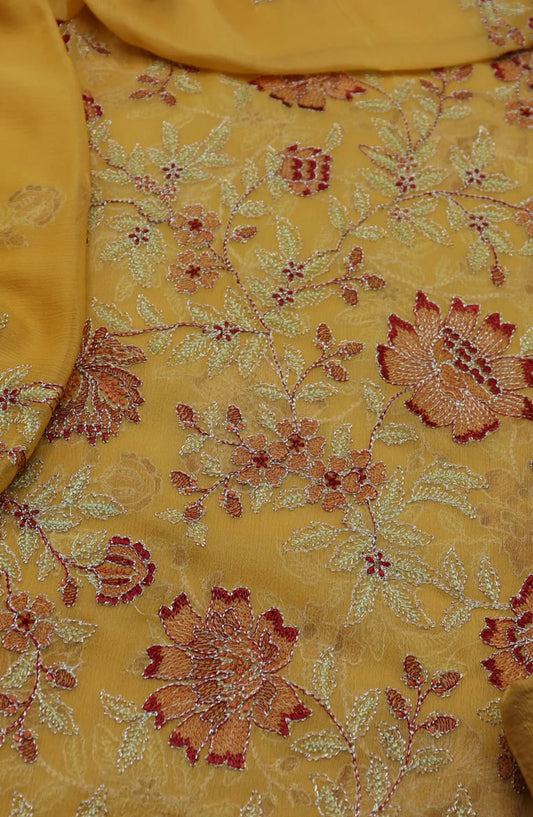 Zargul Unstitched Exclusive Embroidered Crinkle Chiffon Collection 2024 - ZECC 03