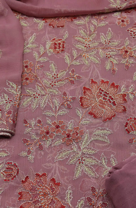 Zargul Unstitched Exclusive Embroidered Crinkle Chiffon Collection 2024 - ZECC 05