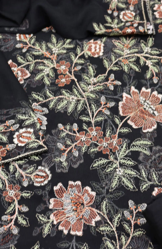 Zargul Unstitched Exclusive Embroidered Crinkle Chiffon Collection 2024 - ZECC 06