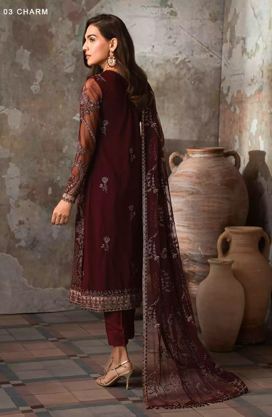 Zarif Emirah Unstitched Formals Collection - ZEF 03 Charm