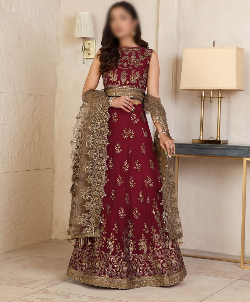 Gulzaar Embroidered Festive Chiffon Collection D-ZFG 04 ROSELIA