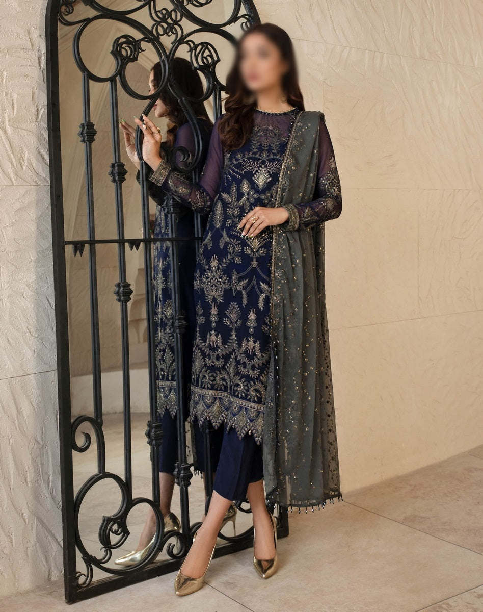 Gulzaar Embroidered Festive Chiffon Collection D-ZFG 05 ELYSIAN