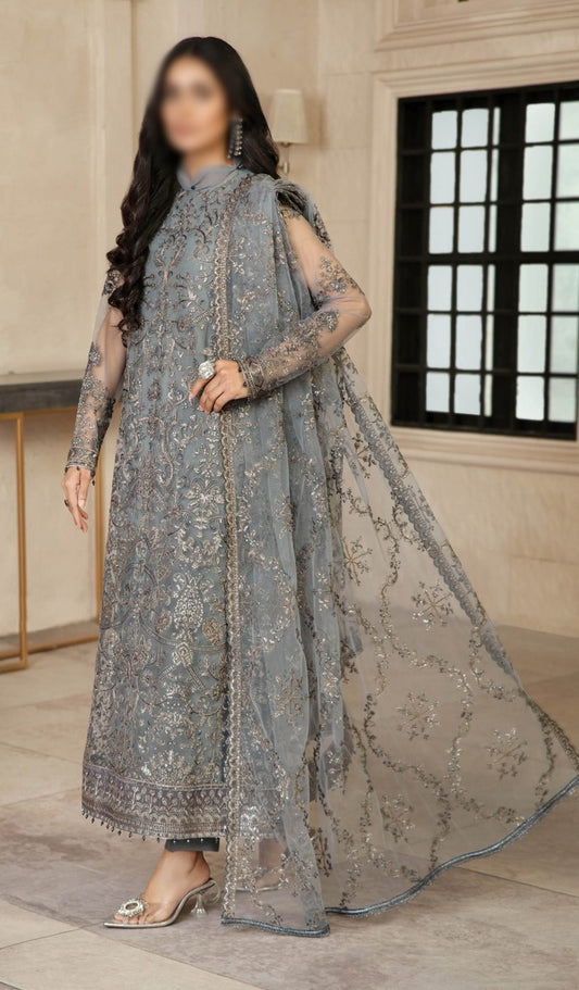Gulzaar Embroidered Festive Chiffon Collection D-ZFG 07 HAZEL