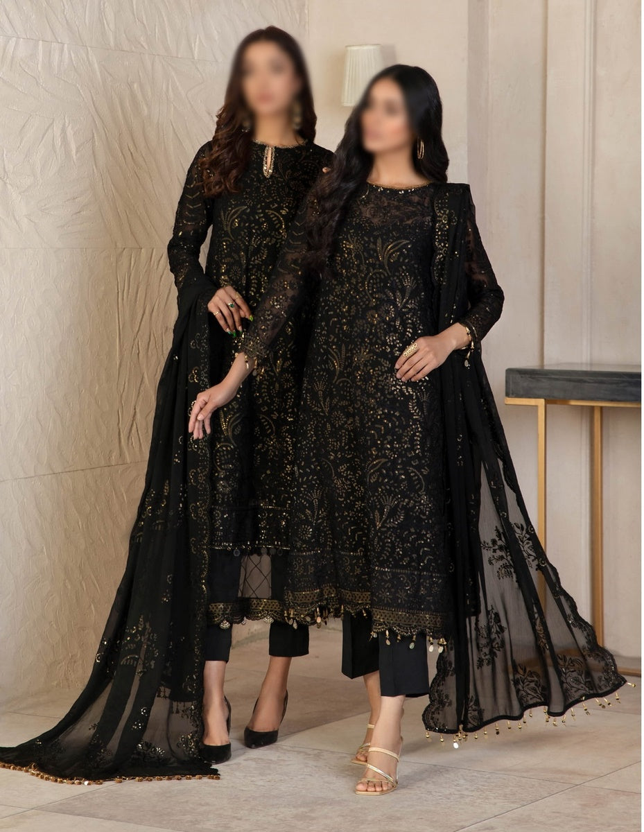 Gulzaar Embroidered Festive Chiffon Collection D-ZFG 08 TWILIGHT