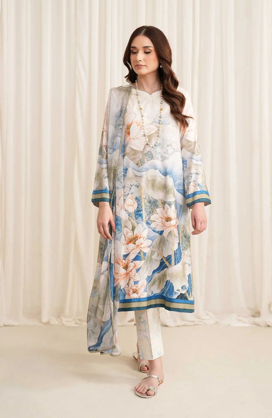Zarif Printed Georgette Silk Collection 2024-ZGS 03 ASLAAN