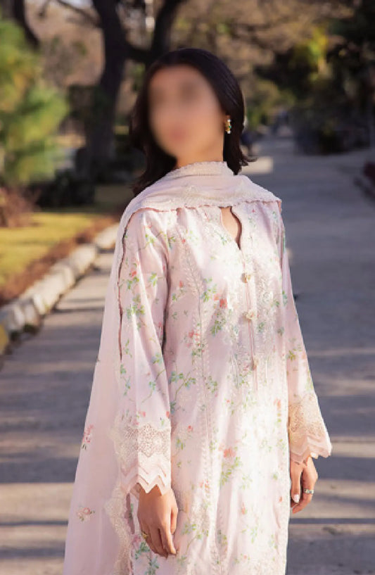 Zaha Unstitched Lawn Collection 2024 - ZL24-04A ASEMA