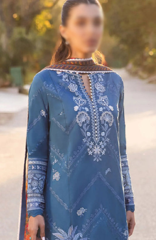 Zaha Unstitched Lawn Collection 2024 - ZL24-05B EIRA