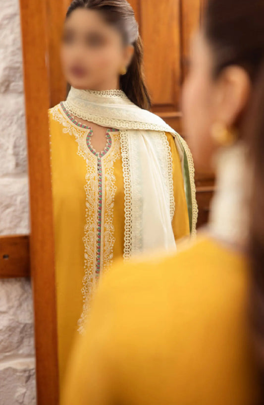 Zaha Unstitched Lawn Collection 2024 - ZL24-06A FERYA