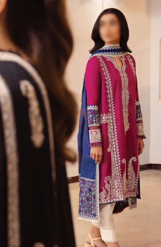 Zaha Unstitched Lawn Collection 2024 - ZL24-06B FERYA
