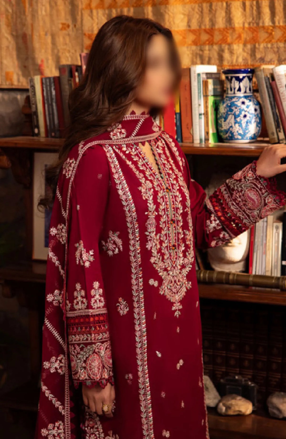 Zaha Unstitched Lawn Collection 2024 - ZL24-07B ZENEL