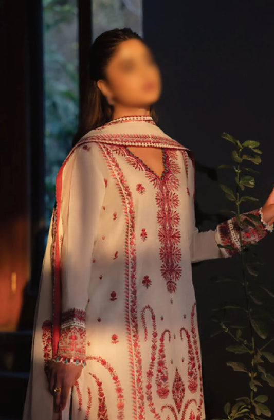 Zaha Unstitched Lawn Collection 2024 - ZL24-09A ELANIA