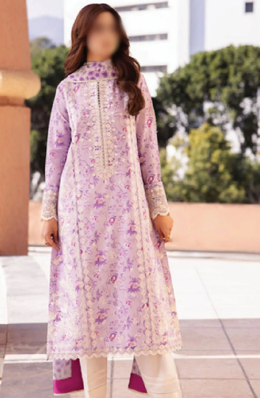 Zaha Unstitched Lawn Collection 2024 - ZL24-10A SENA