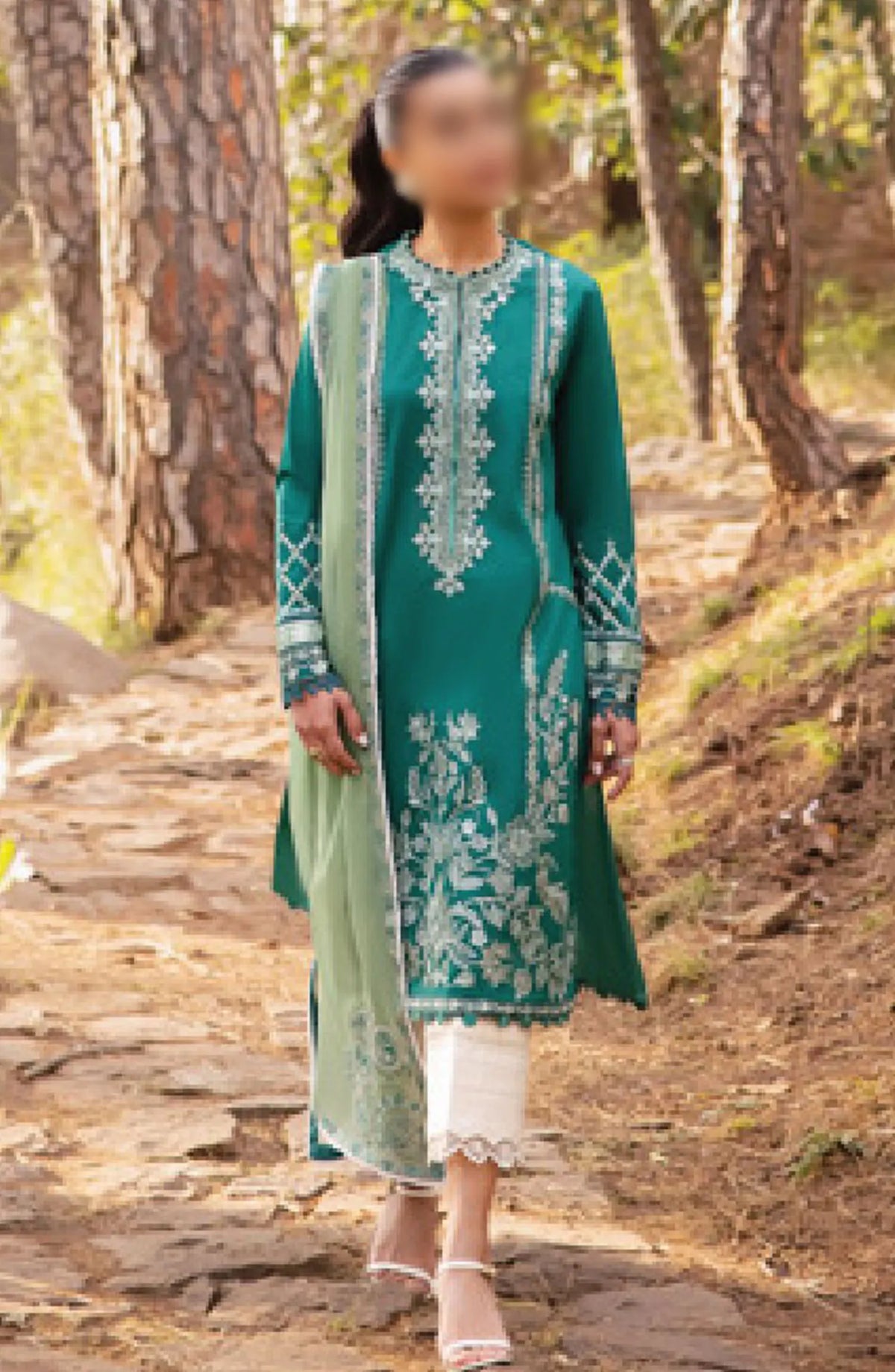 Zaha Unstitched Lawn Collection 2024 - ZL24-11B VEJAH