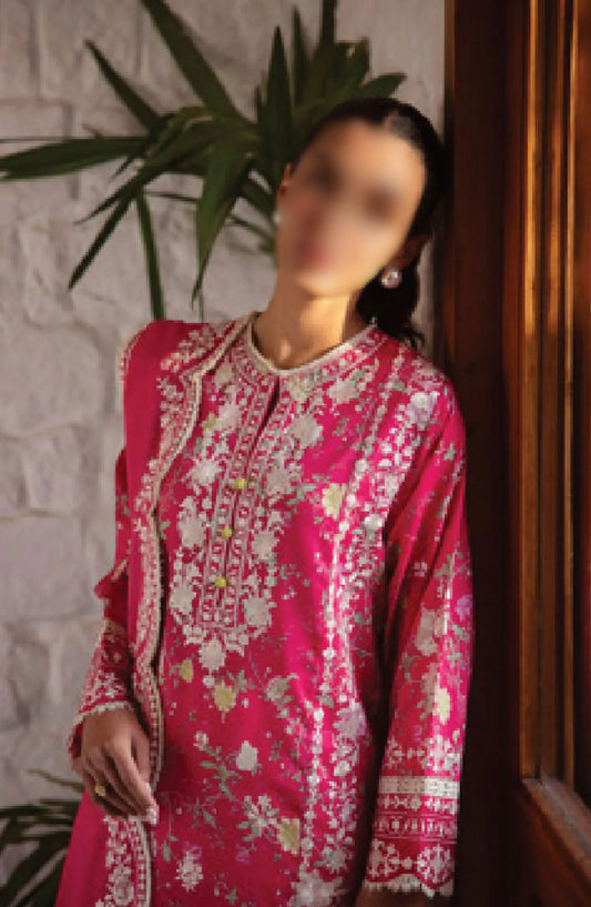 Zaha Unstitched Lawn Collection 2024 - ZL24-12A LEYLA