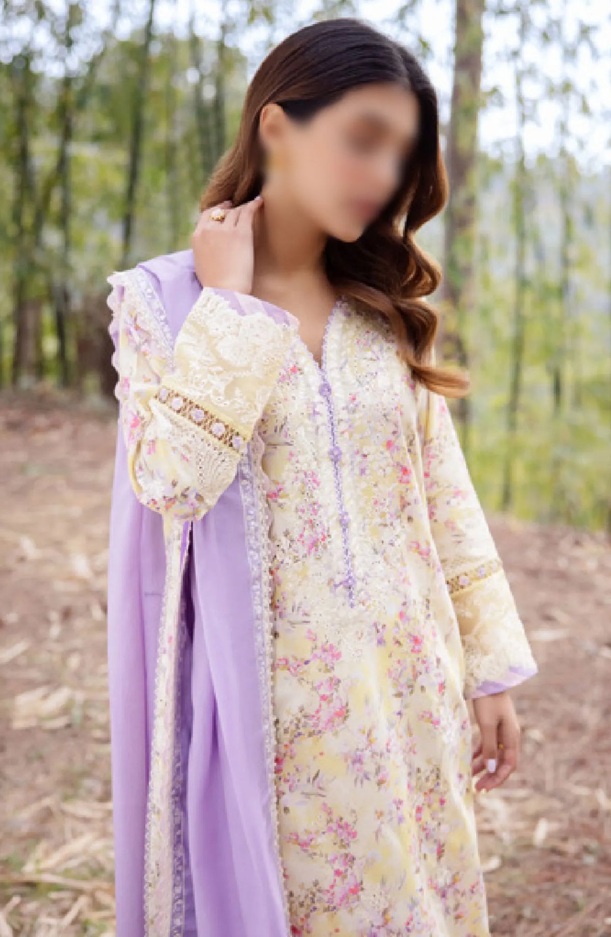 Zaha Unstitched Lawn Collection 2024 - ZL24-13A SEZEM