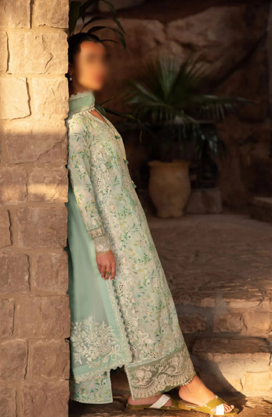 Zaha Unstitched Lawn Collection 2024 - ZL24-13B SEZEM
