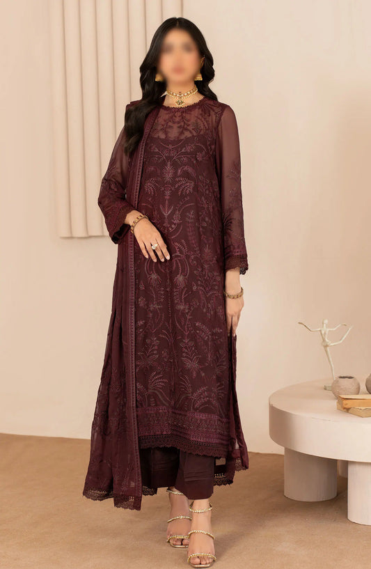 Zarif Thread Work Unstitched Chiffon Edit - ZL 03 Hala