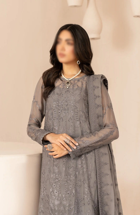 Zarif Thread Work Unstitched Chiffon Edit - ZL 05 Ayemah