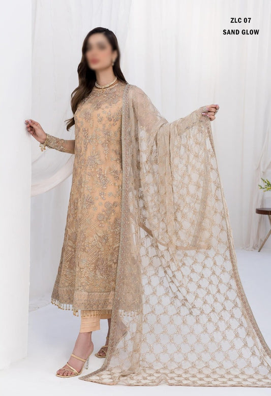 La Celeste Luxury Formals by Zarif ZLC 07 SAND GLOW