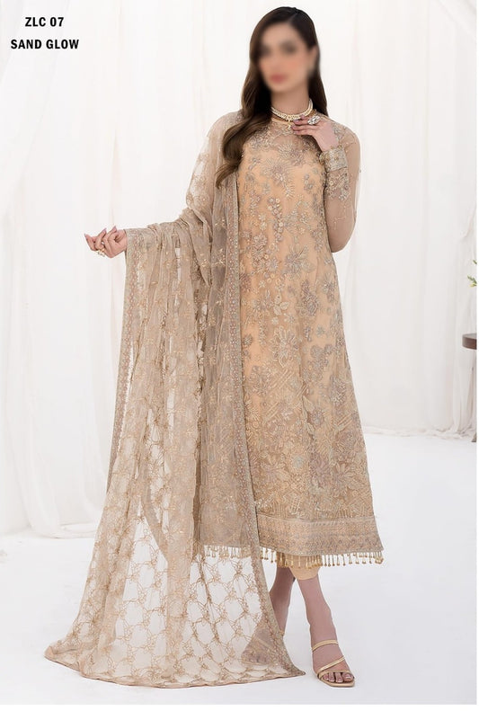La Celeste Luxury Formals by Zarif ZLC 07 SAND GLOW