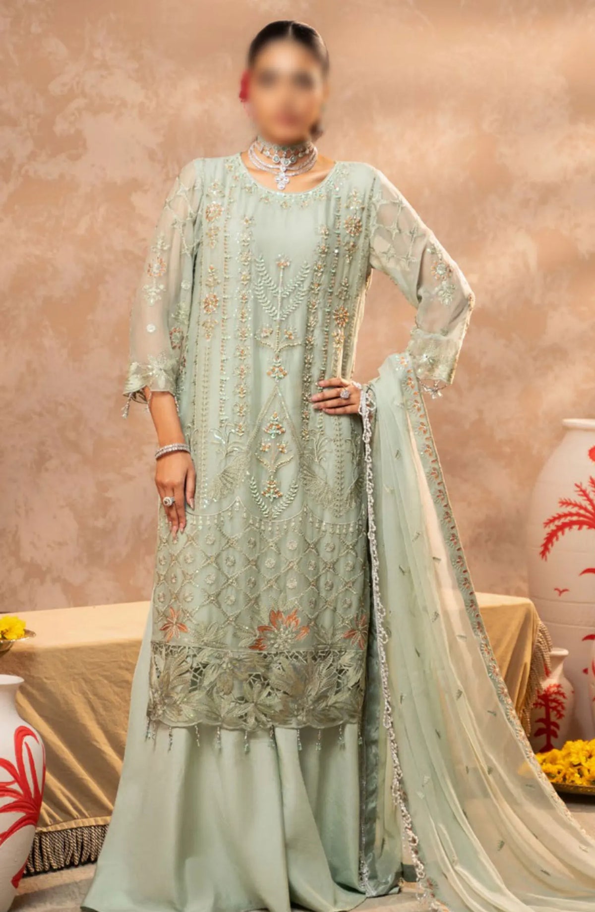 Zebtan Zeenat Festive Unstitched Collection 2024 - ZN 09