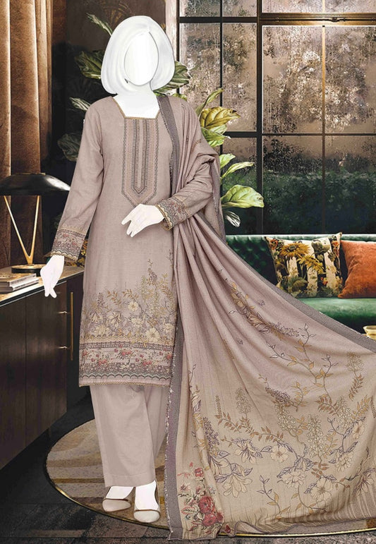Amna Khadija Zaariya Digital Printed Peach Slub Collection ZP 01