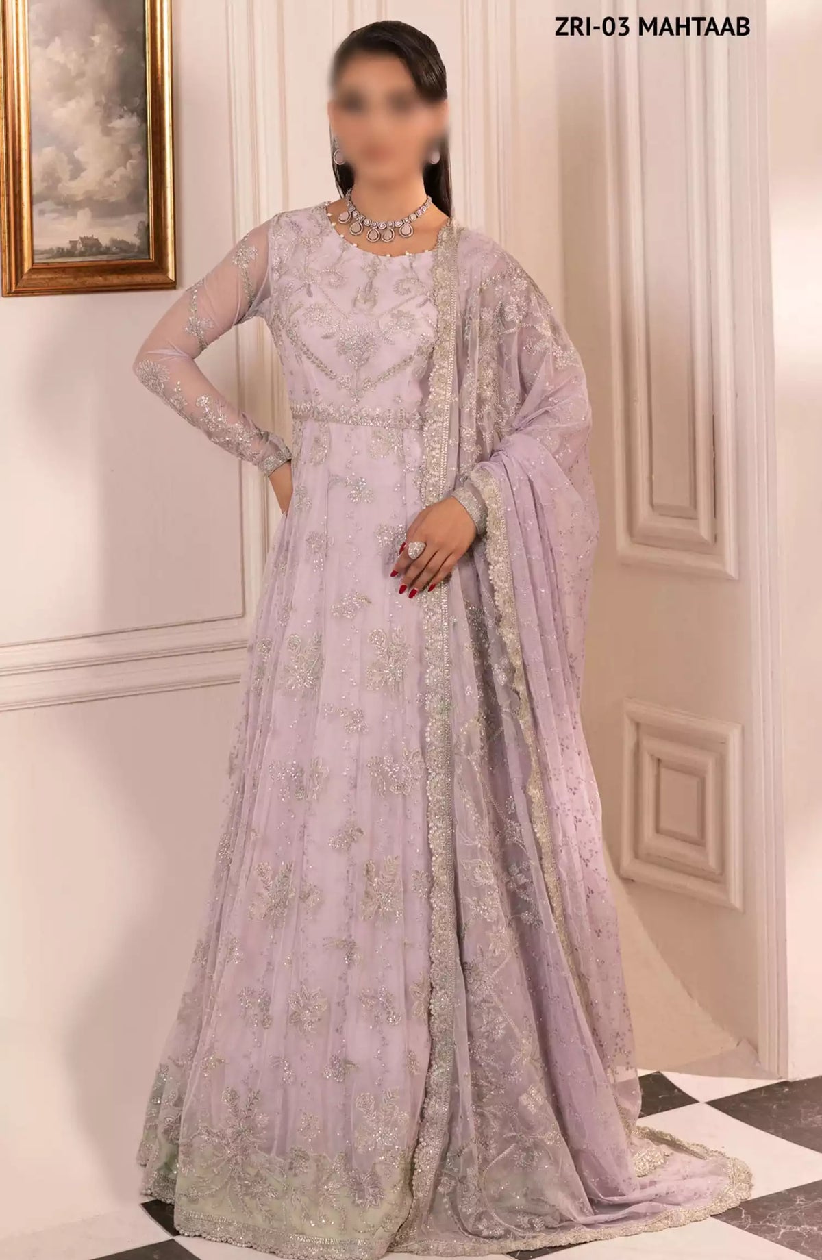 Inayat Unstitched Formals Wear By Zarif - ZRI-03 MAH????