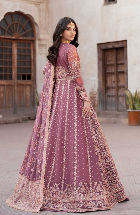 Shehnai by Zarif Embroidered Chiffon Unstitched 3 Piece - ZS 01 ARIYANA - ZF25S - Purple - Formal Collection