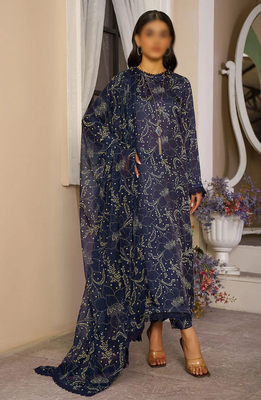 Zarif Printed Unstitched Printed Silk Collection 2024 - ZSP 03 BAREEN