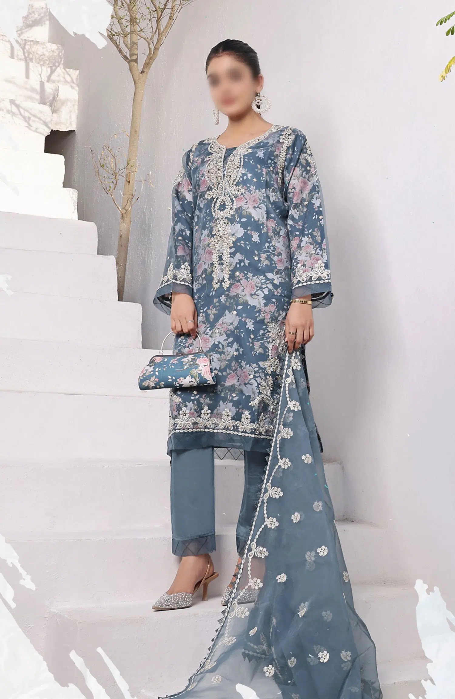 Guzel Formal Luxury Stitched 3 Piece Collection Vol-2 - 01-Eclectic Elegance