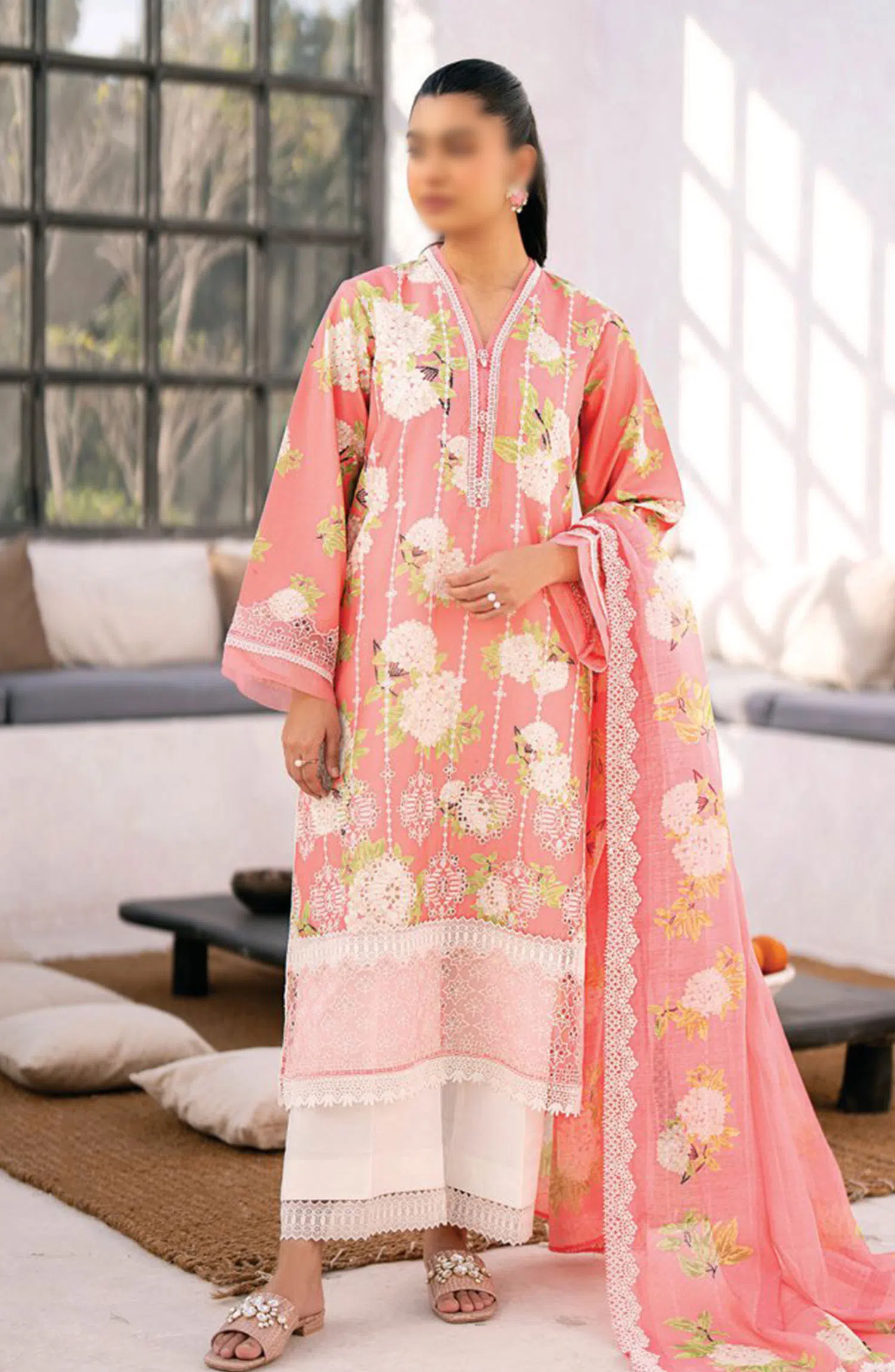 Xenia Formals Summer Soiree Unstitched Lawn Collection 2024 - D 04 CHELLAM