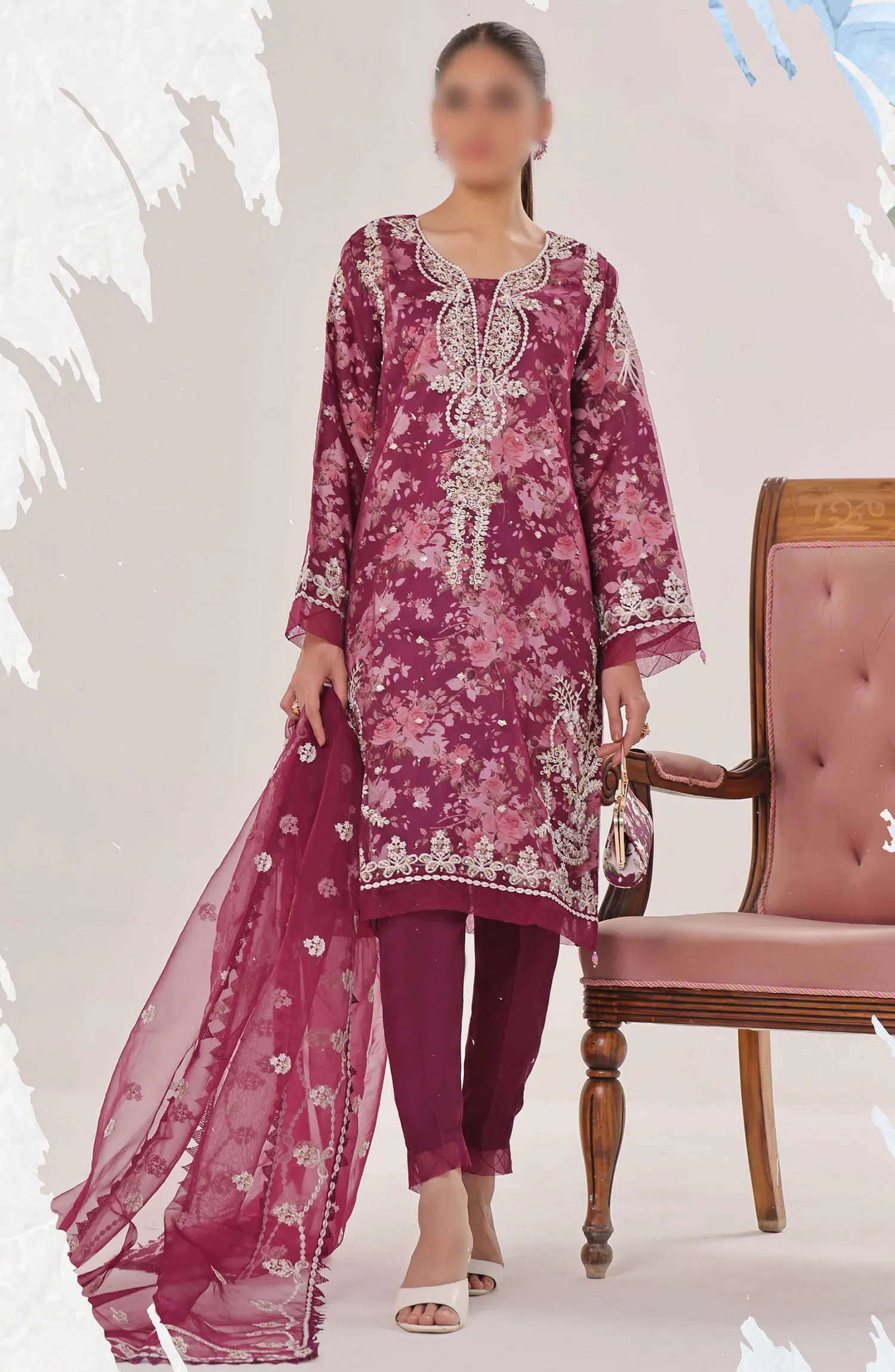 Guzel Formal Luxury Stitched 3 Piece Collection Vol-2 - 05-Radiant Theme