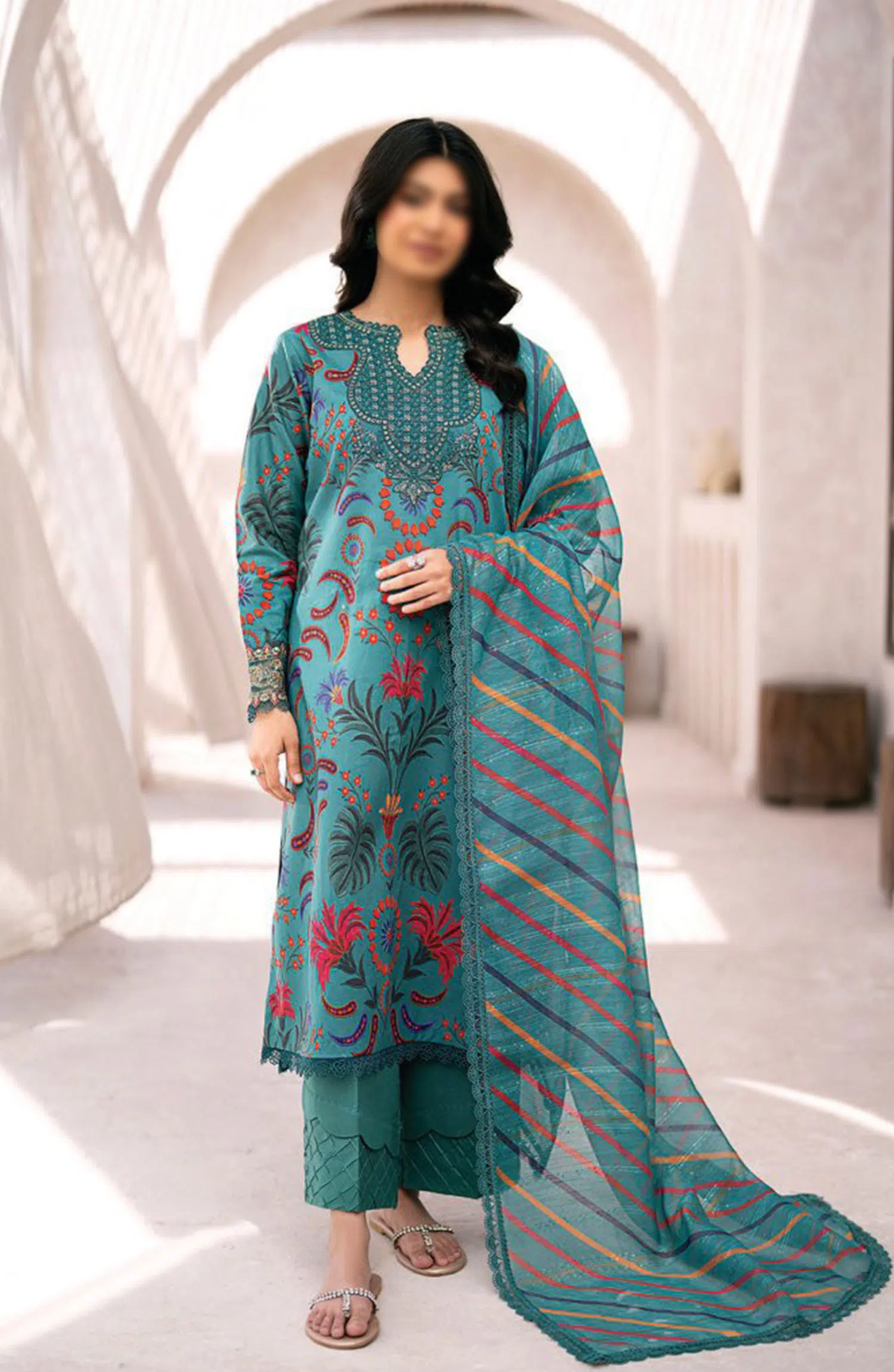 Xenia Formals Summer Soiree Unstitched Lawn Collection 2024 - D 05 SORSU